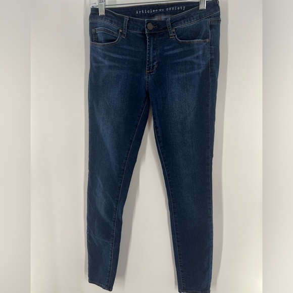 ARTICLES OF SOCIETY SARAH ANKLE CROPPED SKINNY FIT JEANS SILVERLAKE WASH… - Picture 5 of 11